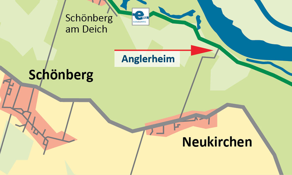 Lage Anglerheim in Neukirchen